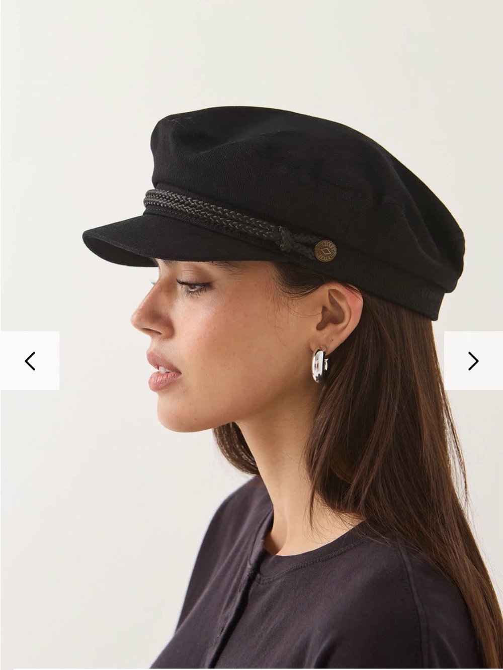 Brixton Black Fiddler Cap XS